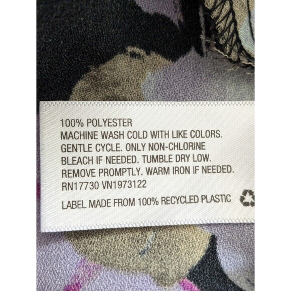 Ava & Viv Blouse Womens Sz X/14W Multi Floral Top Peasant Boho Artsy Romantic - Picture 12 of 14